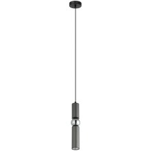 ITALUX - Hanglamp aan een koord ISIDORA 1xGU10/25W/230V antraciet/chroom