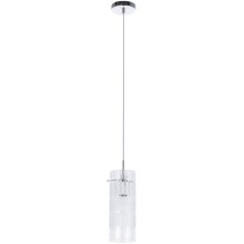 ITALUX - Hanglamp aan een koord MAX 1xE27/60W/230V chroom/doorzichtig