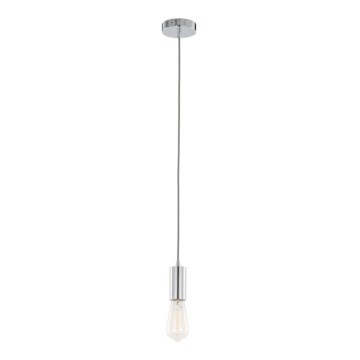 ITALUX - Hanglamp aan een koord MODERNA 1xE27/60W/230V glanzend chroom