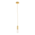 ITALUX - Hanglamp aan een koord MODERNA 1xE27/60W/230V goud