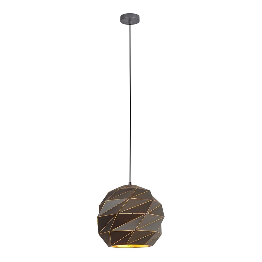 ITALUX - Hanglamp aan een koord PALERMO 1xE27/40W/230V diameter 32 cm antraciet