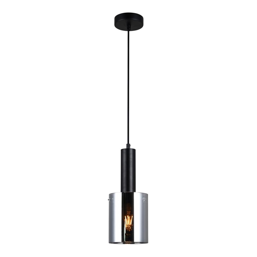 ITALUX - Hanglamp aan een koord SARDO 1xE27/40W/230V zwart