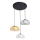 ITALUX - Hanglamp aan kabel AINALE 3xG9/7W/230V zwart/helder/rookkleurig beige/grijs