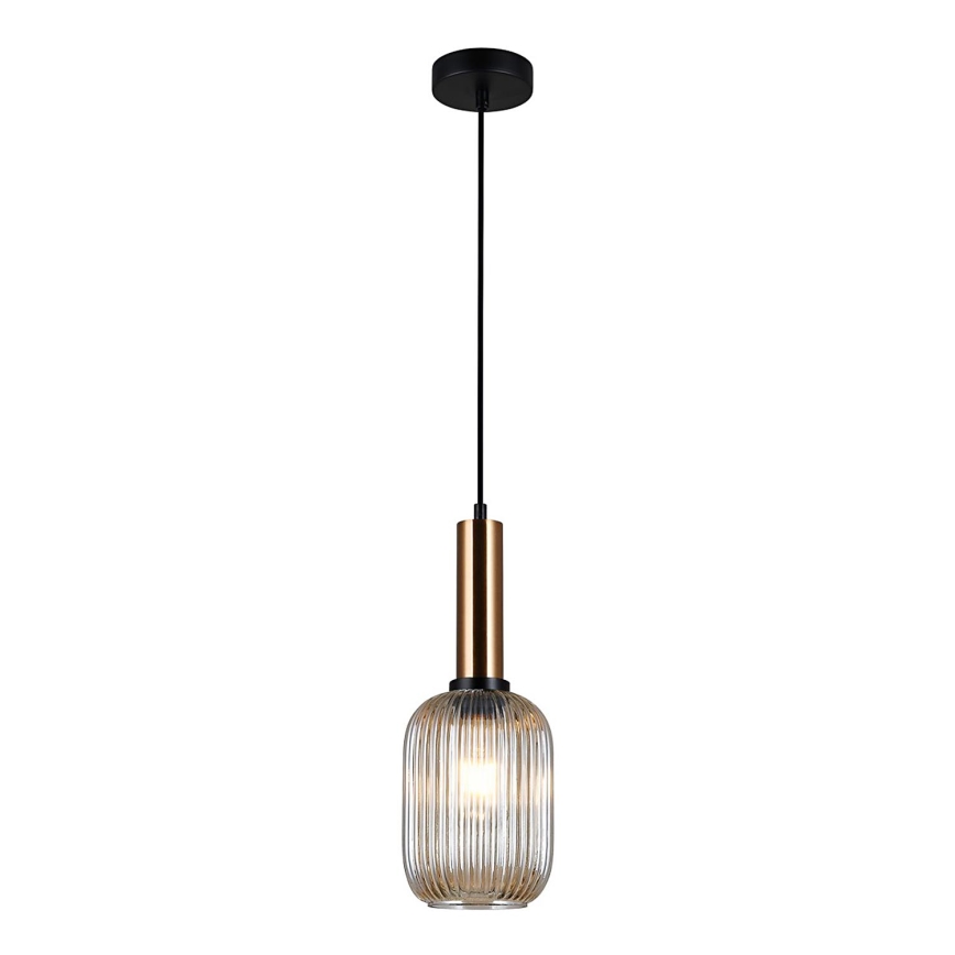 ITALUX - Hanglamp aan kabel ANTIOLA 1xE27/40W/230V Ø 15 cm brons