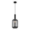 ITALUX - Hanglamp aan kabel ANTIOLA 1xE27/40W/230V Ø 20 cm zwart
