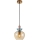 ITALUX - Hanglamp aan kabel FANDA 1xE27/40W/230V goud/rookbeige