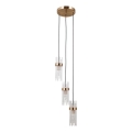 ITALUX - Hanglamp aan kabel TARASO 3xE14/40W/230V goudkleurig