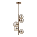 ITALUX - Hanglamp aan stang CANELLO 5xG9/5W/230V messing