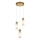 ITALUX - Hanglamp met kabel SANTOS 3xG9/40W/230V goudkleurig