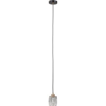 ITALUX - Hanglamp met kabel TORNO 1xE14/40W/230V zwart/goud