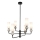 ITALUX - Hanglamp met stang SANTOS 6xG9/40W/230V zwart