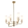 ITALUX - Kroonluchter met stang SANTOS 6xG9/40W/230V goud