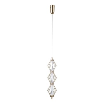 ITALUX - LED-hanglamp aan kabel SEVILLA LED/15W/230V 3000K goud