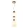 ITALUX - LED-hanglamp met kabel EVANS LED/19W/230V 3000K goud/blauw/bruin