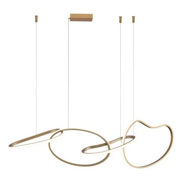 ITALUX - LED-kroonluchter met kabel FONTE LED/60W/230V 3000/4000/6000K goud