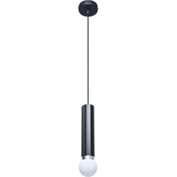 ITALUX - MACERA hanglamp aan kabel 1xE27/40W/230V zwart