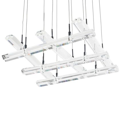 ITALUX - Hanglamp aan koord DIAMOND 4xGU10/50W/230V + 12xG4/10W