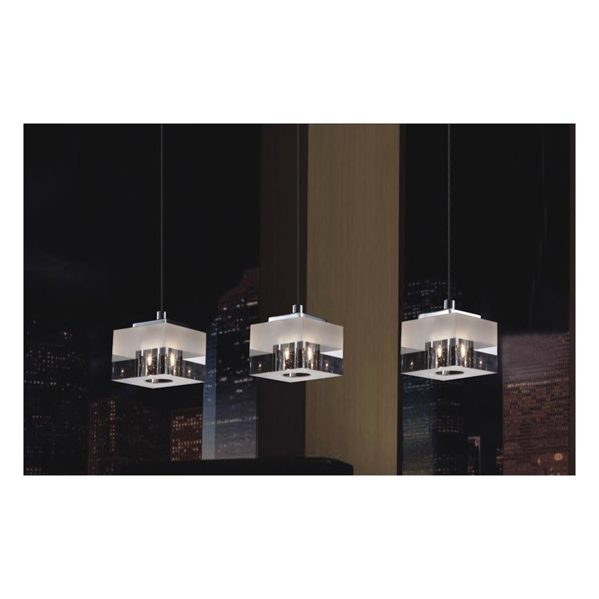 ITALUX - Hanglamp aan een koord CUBRIC 1xG9/28W/230V