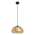 ITALUX - Pendellamp met kabel AINALE 1xG9/7W/230V zwart/rookbruin