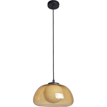 ITALUX - Pendellamp met kabel AINALE 1xG9/7W/230V zwart/rookbruin