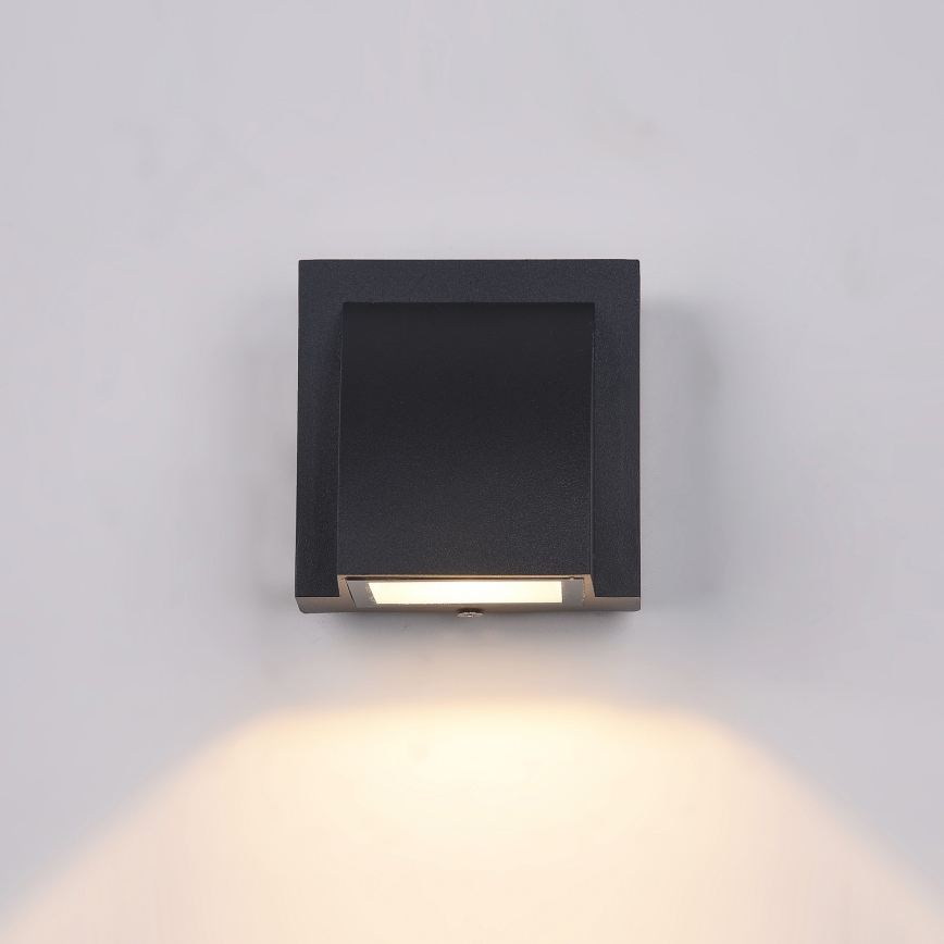 ITALUX - LED Wandlamp voor buiten EDGAR LED/3W/230V IP54 3000K zwart