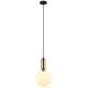 ITALUX - Hanglamp aan een koord ALDEVA 1xE27/40W/230V diameter 20 cm zwart/brons