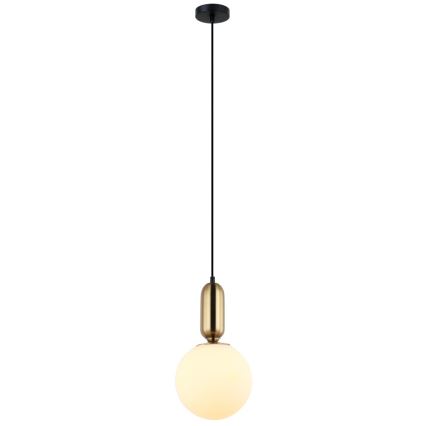 ITALUX - Hanglamp aan een koord ALDEVA 1xE27/40W/230V diameter 20 cm zwart/brons