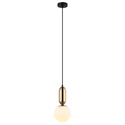 ITALUX - Hanglamp aan een koord ALDEVA 1xE27/40W/230V diameter 15 cm brons