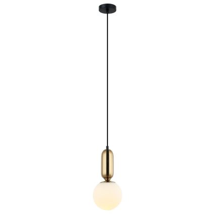 ITALUX - Hanglamp aan een koord ALDEVA 1xE27/40W/230V diameter 15 cm brons