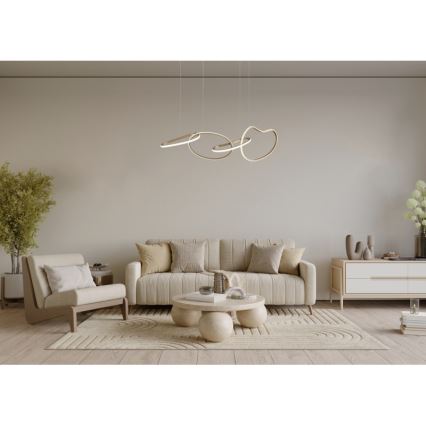 ITALUX - LED-kroonluchter met kabel FONTE LED/60W/230V 3000/4000/6000K goud