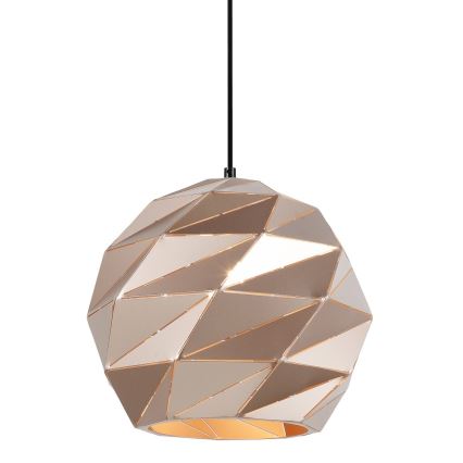 ITALUX - Hanglamp aan een koord PALERMO 1xE27/40W/230V diameter 32 cm Roségoud