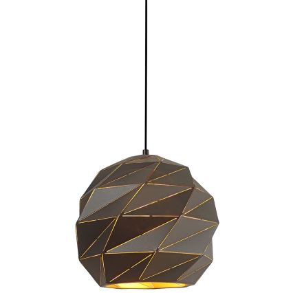 ITALUX - Hanglamp aan een koord PALERMO 1xE27/40W/230V diameter 32 cm antraciet