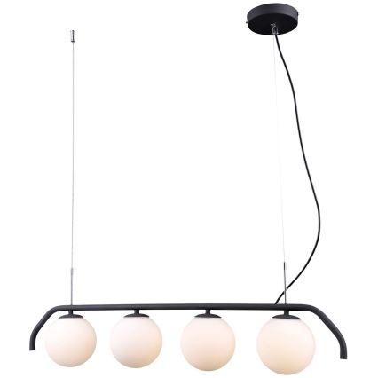 ITALUX - Hanglamp aan een koord CARIMI 4xG9/5W/230V zwart