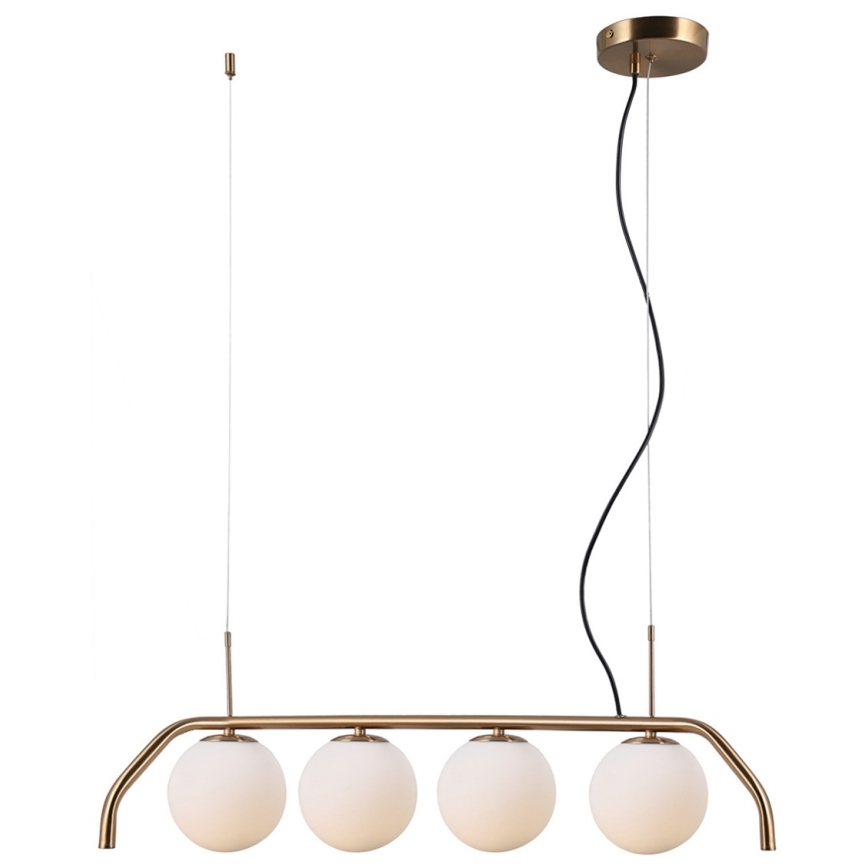 ITALUX - Hanglamp aan een koord CARIMI 4xG9/5W/230V messing