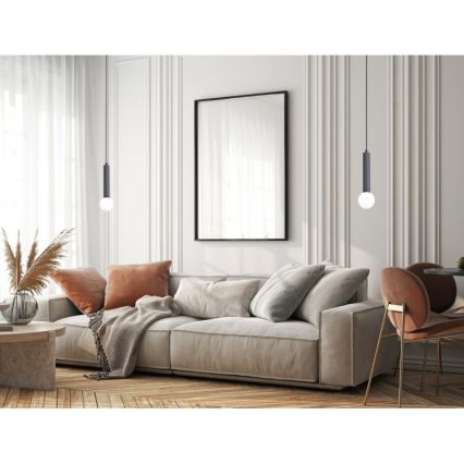 ITALUX - Hanglamp aan kabel FILANO 1xG9/5W/230V zwart