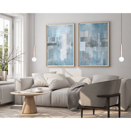 ITALUX - Hanglamp aan kabel FILANO 1xG9/5W/230V roségoud