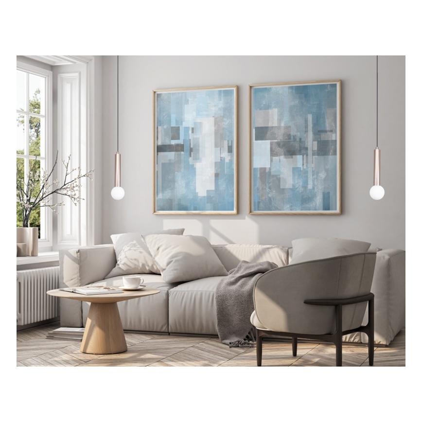 ITALUX - Hanglamp aan kabel FILANO 1xG9/5W/230V roségoud