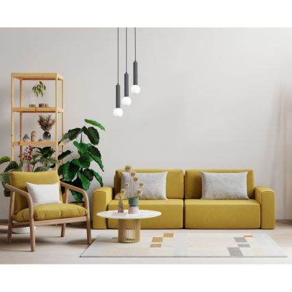 ITALUX - Hanglamp aan snoer FILANO 3xG9/5W/230V zwart