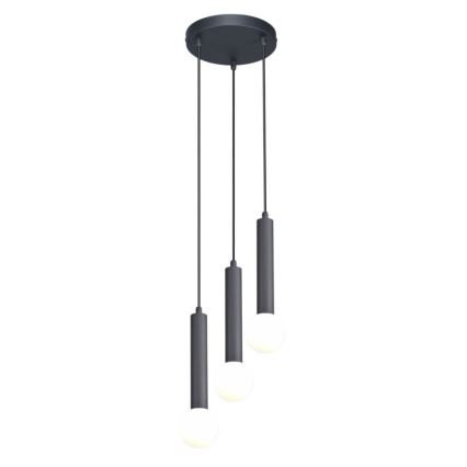 ITALUX - Hanglamp aan snoer FILANO 3xG9/5W/230V zwart