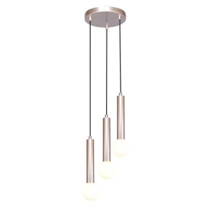 ITALUX - Hanglamp aan kabel FILANO 3xG9/5W/230V roségoud
