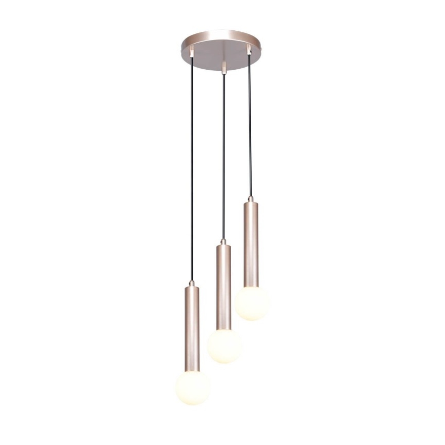 ITALUX - Hanglamp aan kabel FILANO 3xG9/5W/230V roségoud