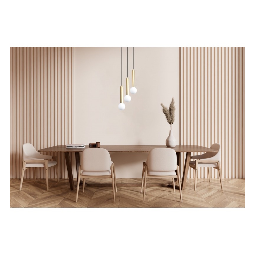 ITALUX - Hanglamp aan kabel FILANO 3xG9/5W/230V goud