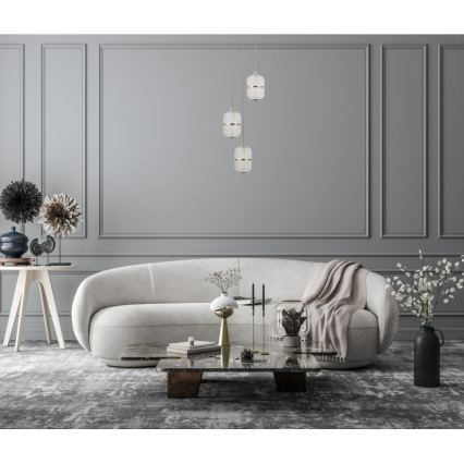 ITALUX - LED-hanglamp ALANI aan kabel 3xLED/5W/230V 3000K zwart/goud