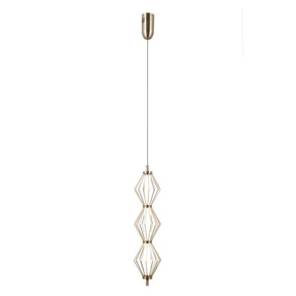 ITALUX - LED-hanglamp aan kabel SEVILLA LED/15W/230V 3000K goud
