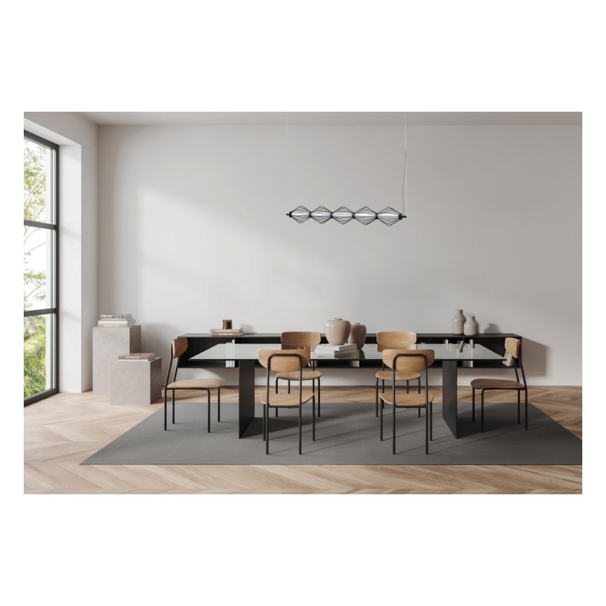 ITALUX - LED hanglamp aan kabel SEVILLA LED/25W/230V 3000K zwart