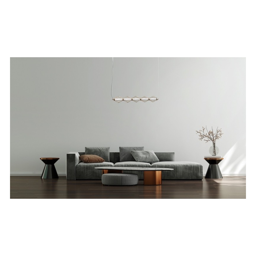 ITALUX - LED-hanglamp aan kabel SEVILLA LED/25W/230V 3000K goudkleurig