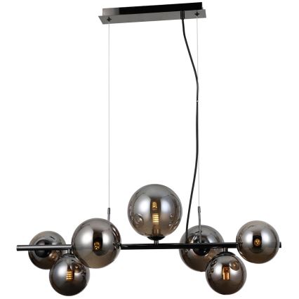 ITALUX - Hanglamp aan een koord CANELLO 7xG9/5W/230V zwart