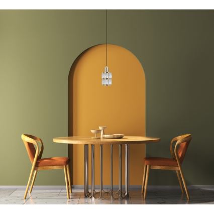 ITALUX - Hanglamp met kabel ALMA 1xE27/40W/230V goud
