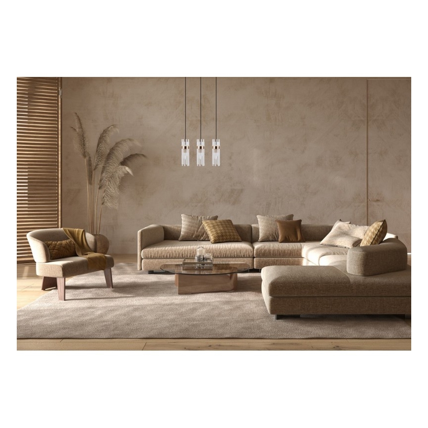 ITALUX - Hanglamp aan kabel TARASO 3xE14/40W/230V goudkleurig
