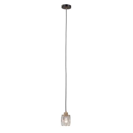 ITALUX - Hanglamp met kabel TORNO 1xE14/40W/230V zwart/goud